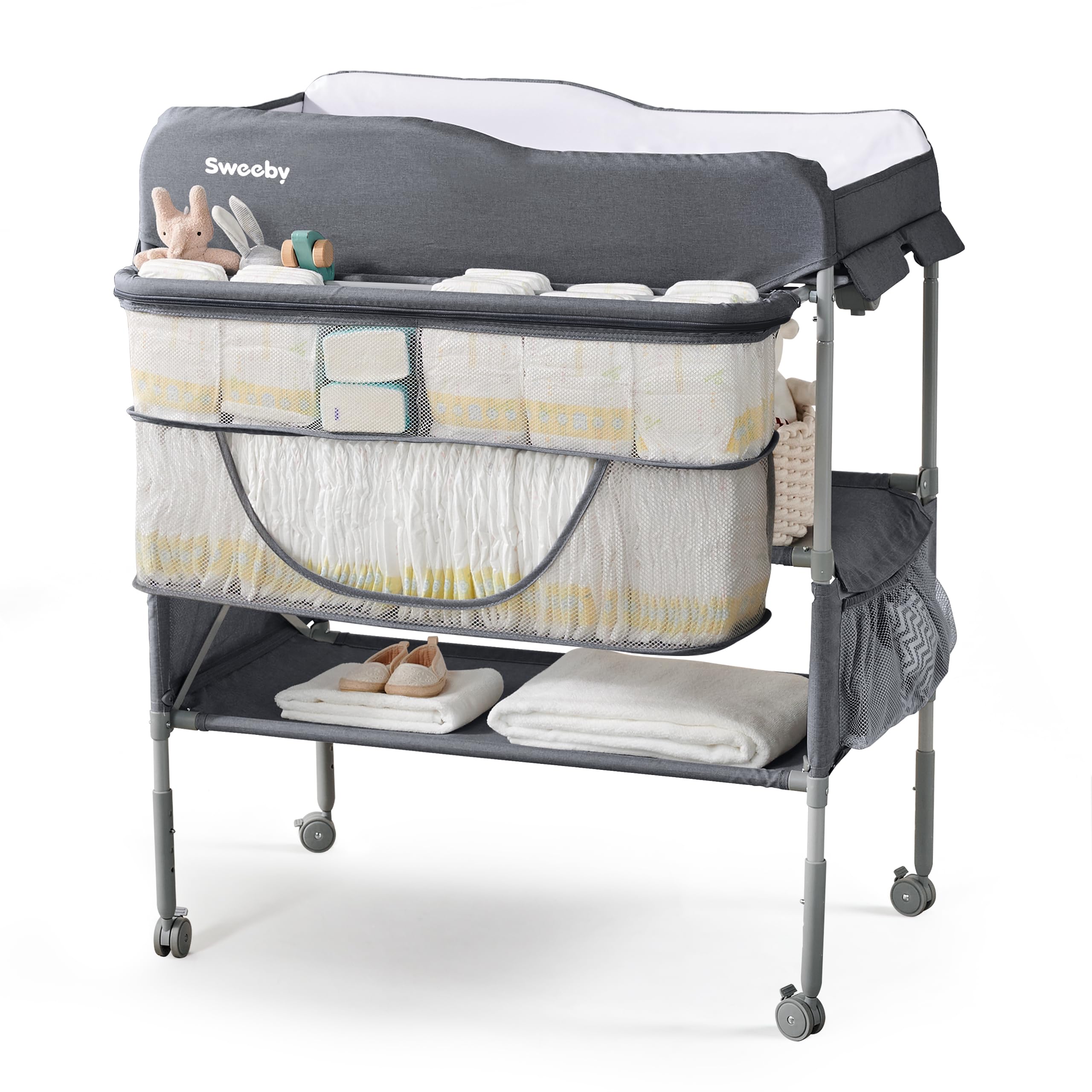 Amazon.com : Sweeby Portable Baby Changing Table, Foldable Diaper